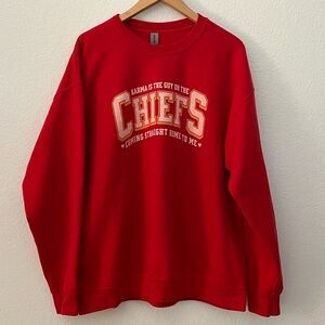T Swift Karma Is The Guy On The Chiefs Travis Kelce 87 Red Sweater